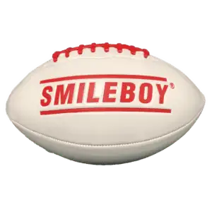 Premium White Rugby Ball with high-grip durable surface