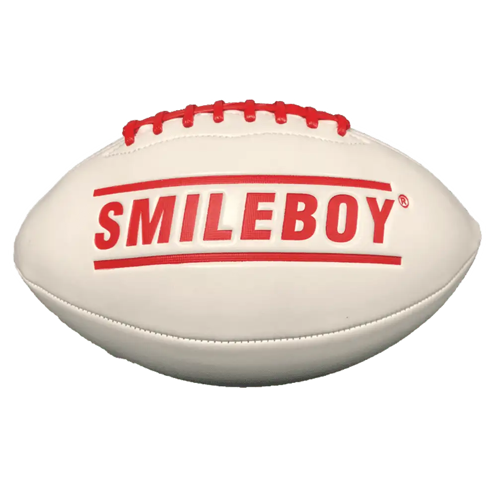 Premium White Rugby Ball with high-grip durable surface