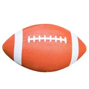 Brown Football Rugby Ball with durable double-stitched design and official size