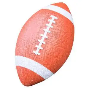 Orange rugby ball