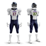 Affordable American Football Uniform Sets with custom team colors and logos