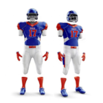 Custom American Football Uniform with team logo and breathable fabric design