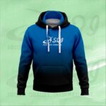 Wholesale custom sublimated hoodie with vibrant team logos and personalized designs for clubs and sportswear