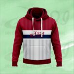 Customised Sublimated Hoodie with vibrant colors, team logos, and personalized designs for clubs and sportswear