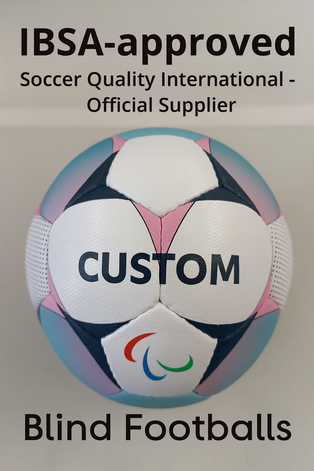 IBSA-approved blind football for visually impaired athletes