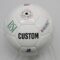 Custom-designed blind football with team colors and logo